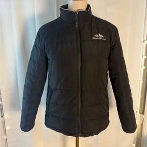 Eddie Bauer Kids XL (16) Black Quilted Puffer Jacket – Fits Women’s XS/Small